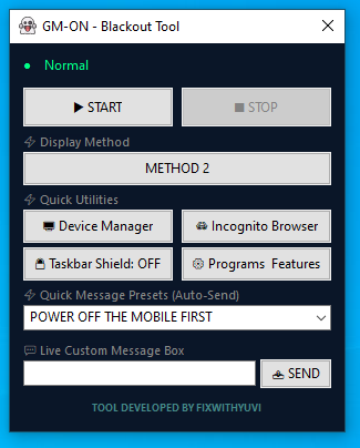 GM-ON - Blackout Tool  ZIP PASS LIFE TIME BY LUCKY
